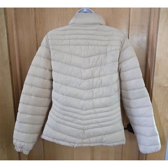 Reversible Womens Puffer Coat L Snobbish Collection Beige Cream cottagecore boho - Picture 5 of 8